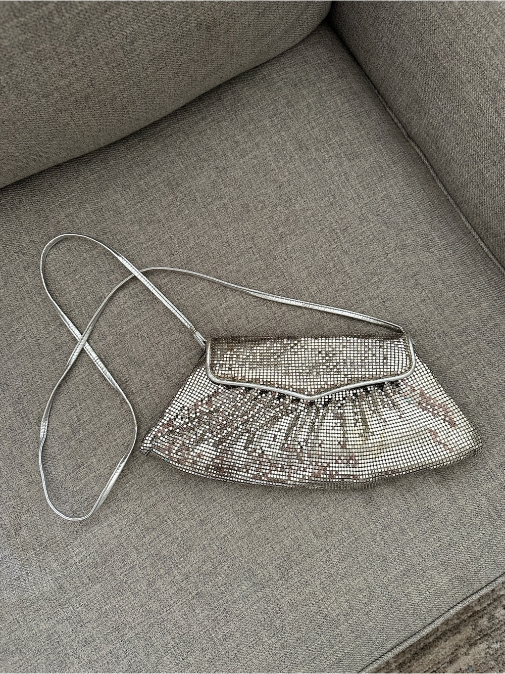 Vintage Mesh Whiting & Davis Co. Bag Sil Purse Antique Cocktail Flapper Clutch